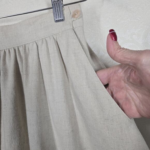 Vintage Cream Midi Skirt - Picture 6 of 13